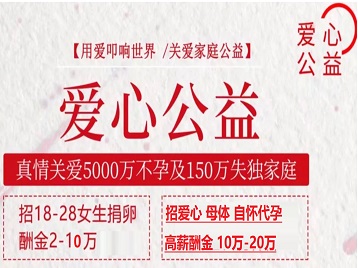 玉泉捐卵助孕生子 爱心志愿者招募
